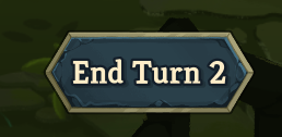 A screenshot of the End Turn button from StS2 that specifies “End Turn 2”