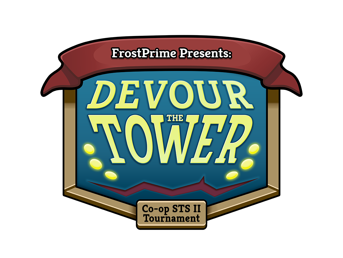 Logo of Frost Prime’s Devour the Tower StS2 Co-op Tournament.