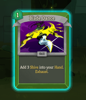 An image of the new Blade Dance card