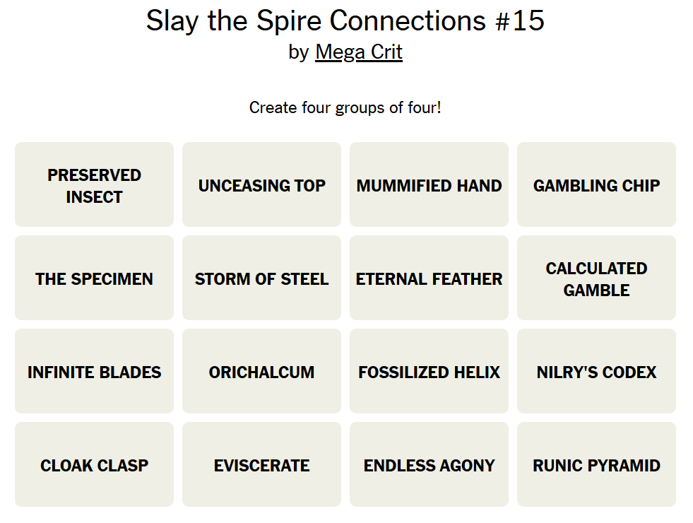 A screenshot of StS Connections 15.