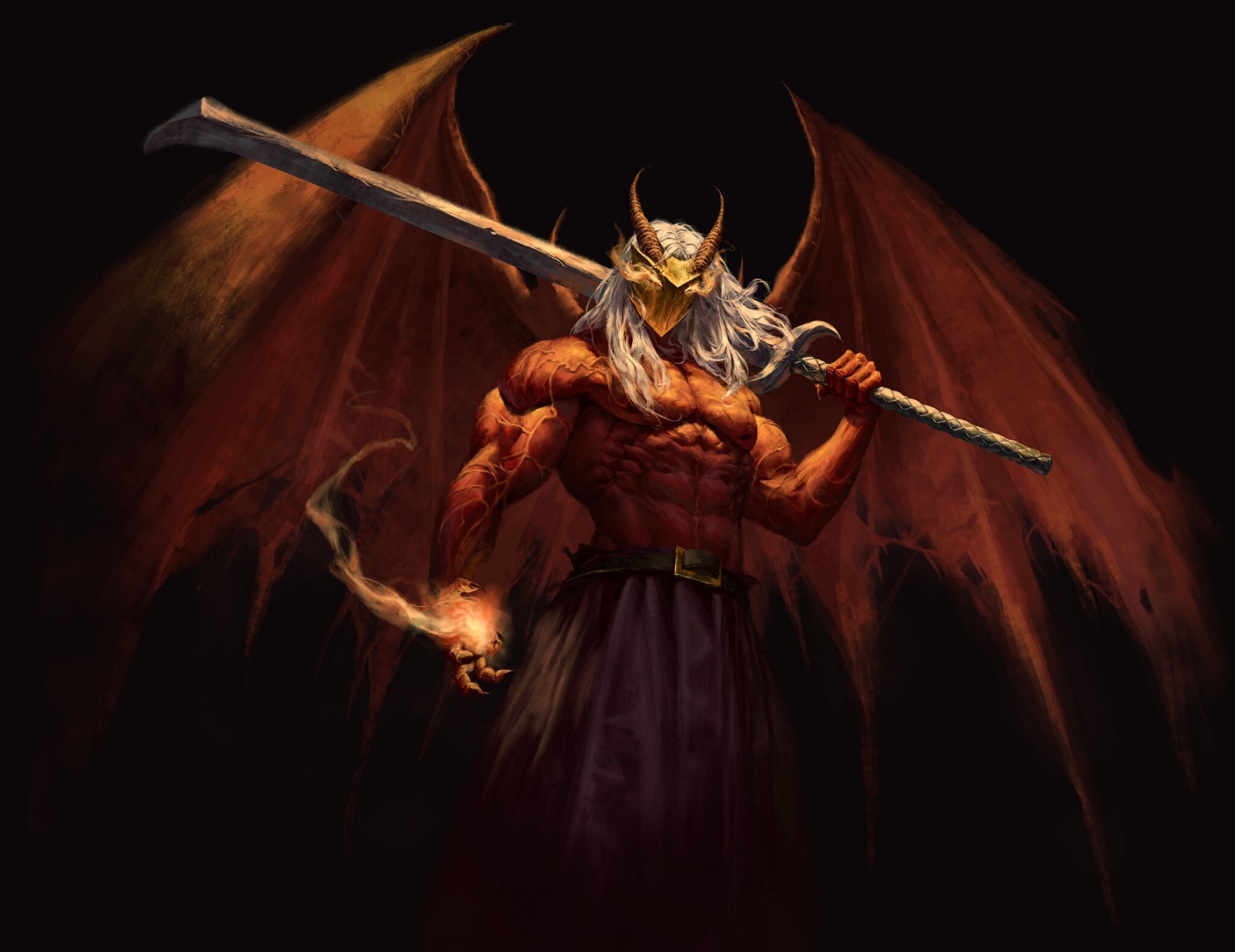 An illustration of Ironclad in Demon Form